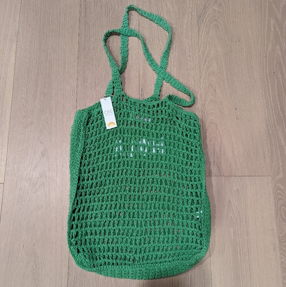 Green Crochet Tote Bag - Picture 7 of 7